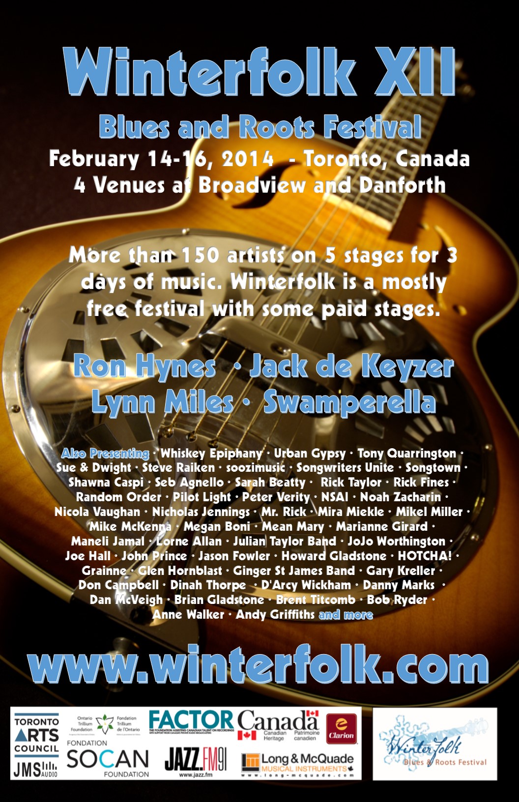 Winterfolk Blues and Roots Festival returns to west end of Danforth Avenue